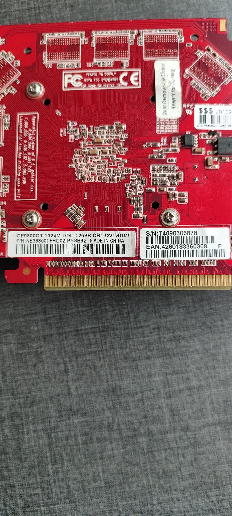 Karta graficzna GeForce 9800GT 256 GB HDMI