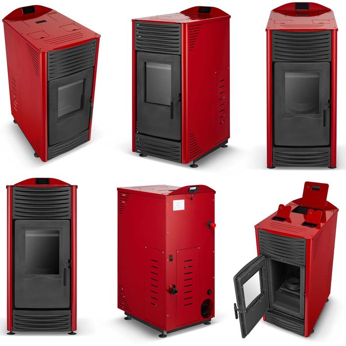 Piec na pellet z płaszczem wodnym TOBY 15H 15KW ECODESIGN KLASA A++