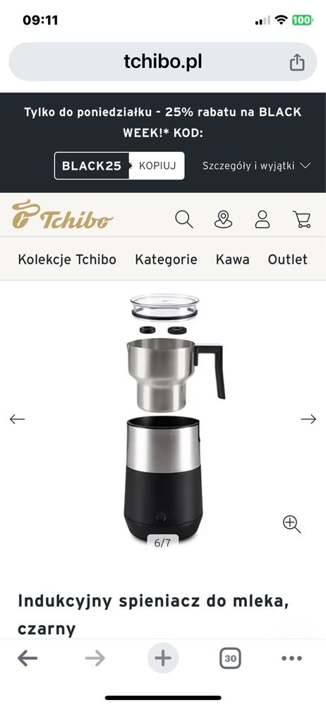 Ekspres ciśnieniowy Tchibo +Indukcyjny spieniacz do mleka Tchibo
