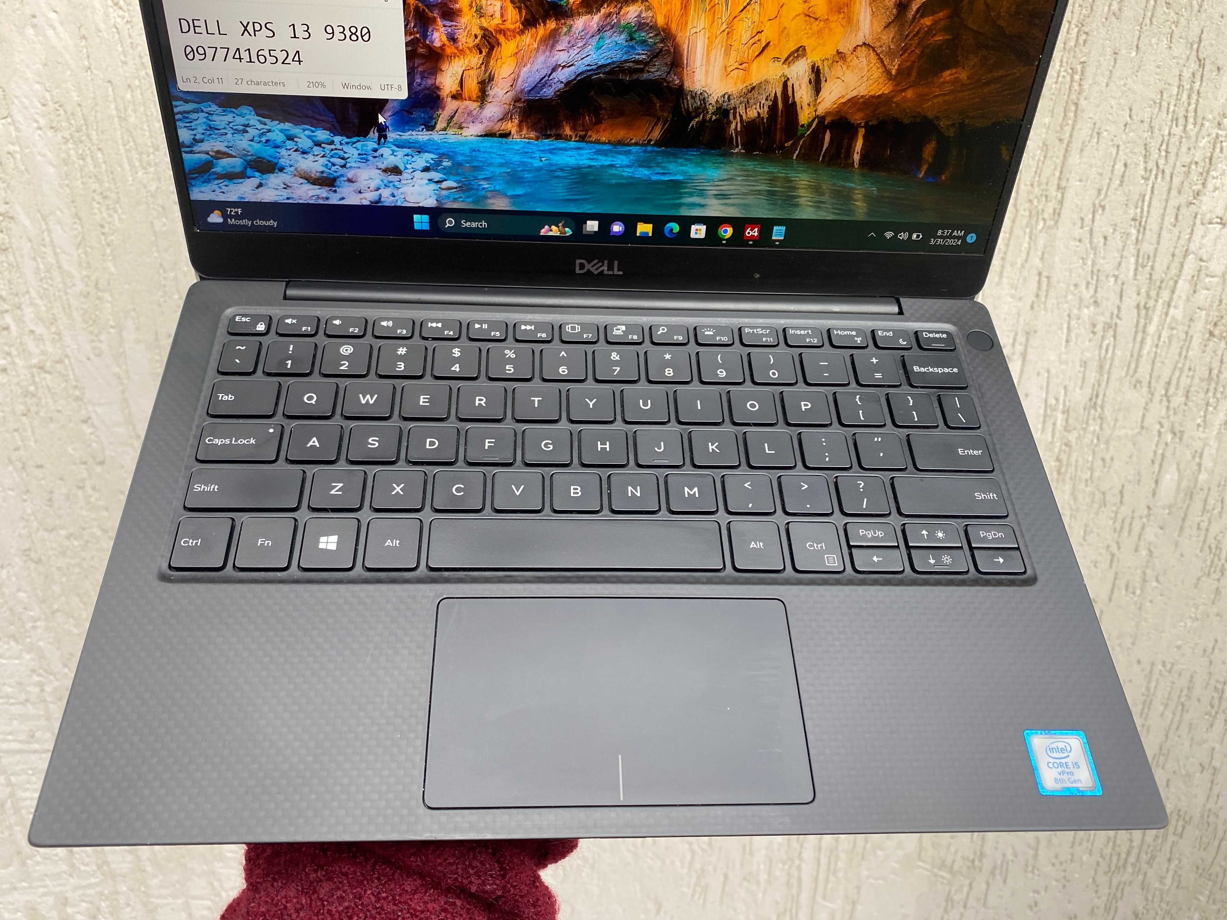 Преміальний ультрабук DELL XPS 13 9380 i5 8/256Gb батарея 8,5годин