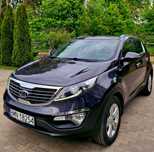 Kia Sportage 2.0 CRDi, AWD 4x4, 136 KM, Diesel, Led, hak, Czarna perła