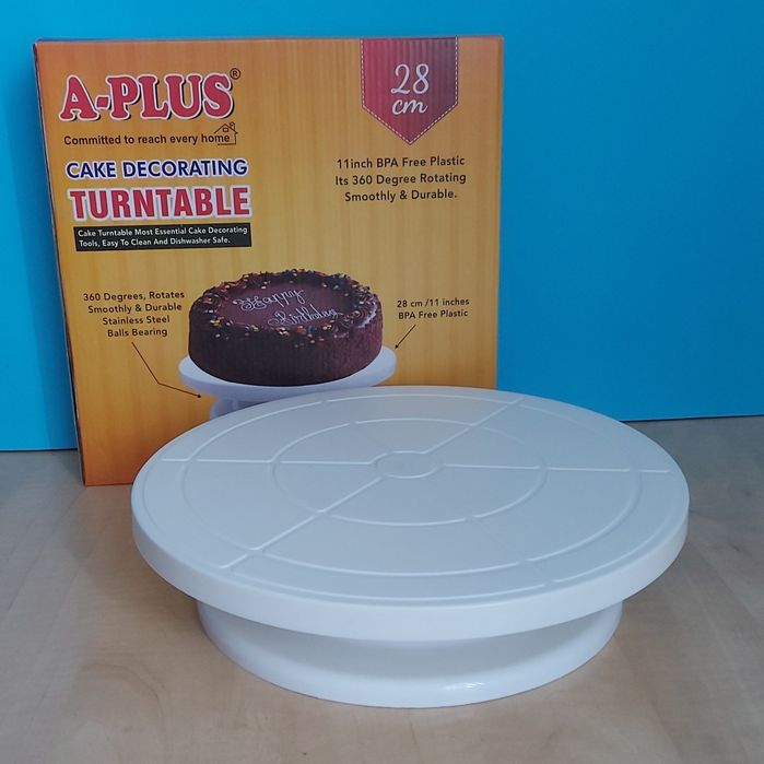 Поворотний столик для торта 32см, крутящаяся подставка