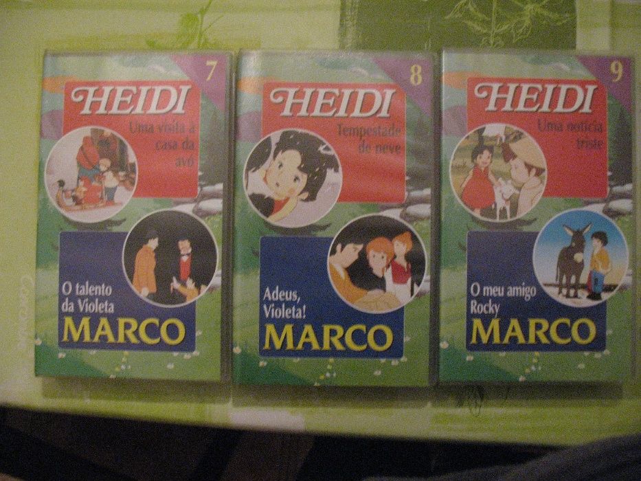 Colecção VHS Heidi e Marco