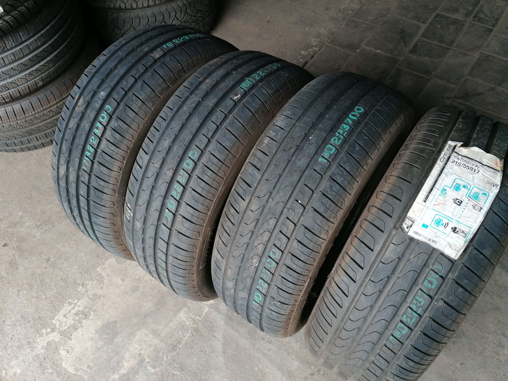 Opona 215 55r17 lato Pirelli p7 komplet nowe