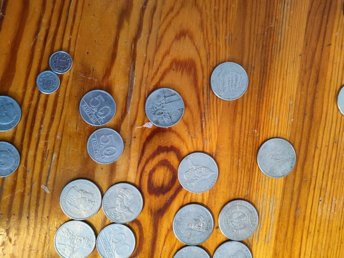 Monety i banknoty z PRL zestaw obiegowe i kolekcjonerskie z królami