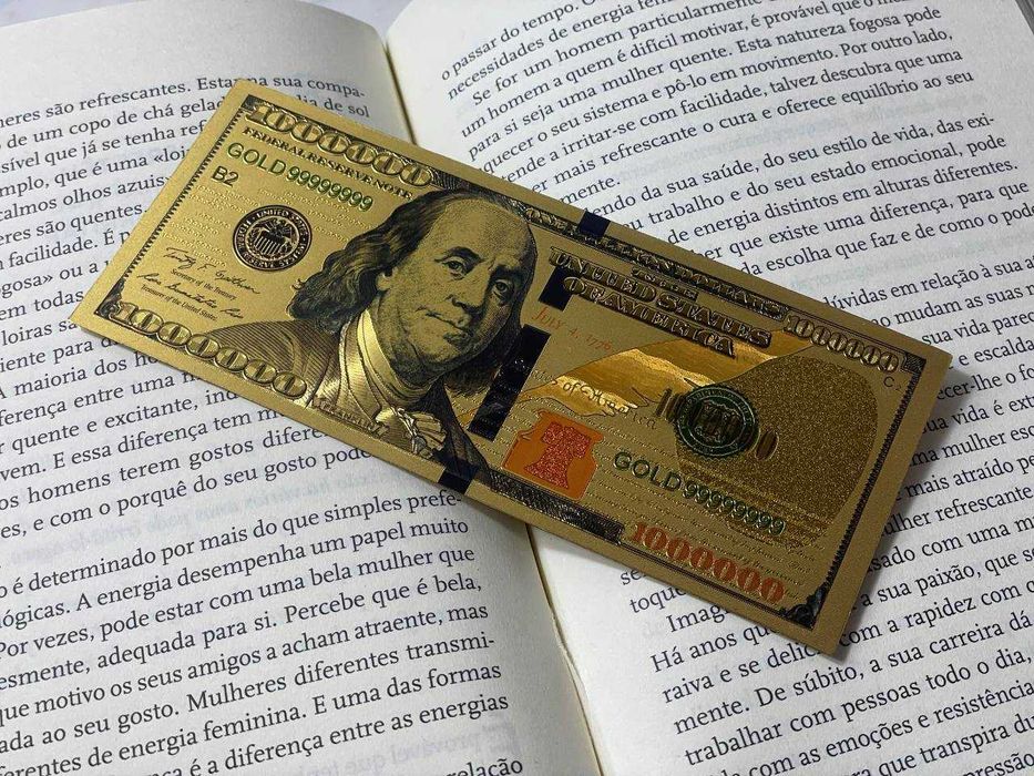 Uma Nota de Um Milhão de Dólares em Ouro