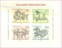 Znaczki pocztowe - Briefmarken 125 Jahre Berliner ZOO