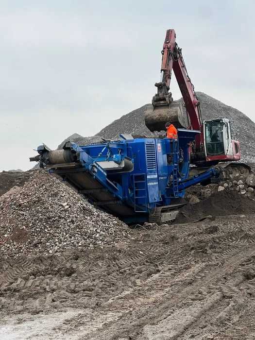 Kruszenie betonu, gruzu. Usługi Kruszarką Siedlce