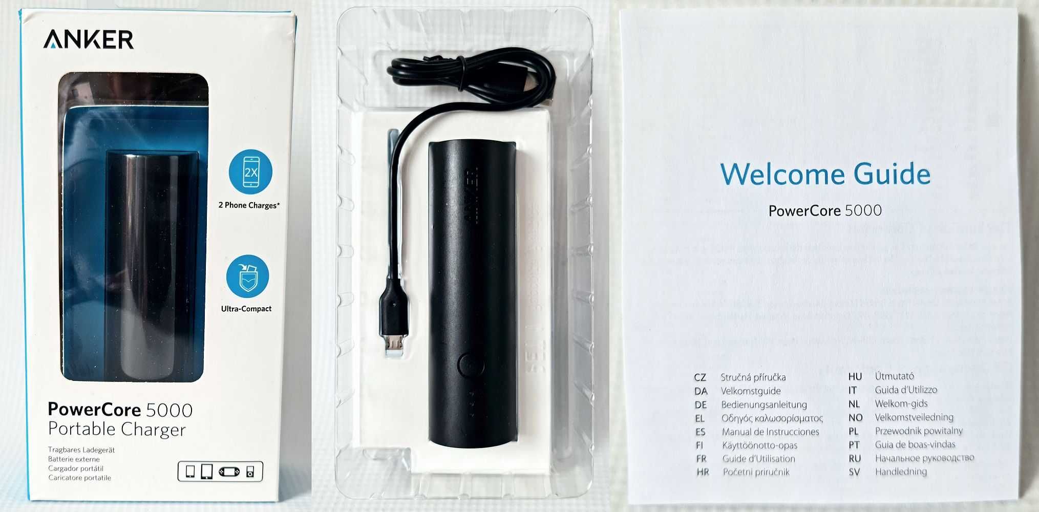 Power Bank ANKER 5000 mAh, model: A1109