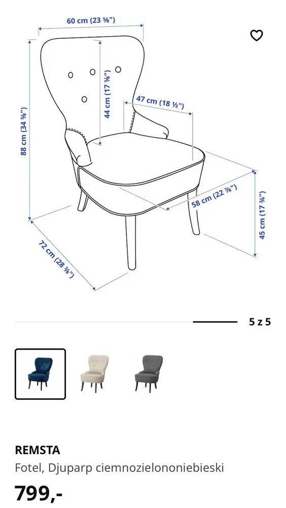 Fotel remsta IKEA