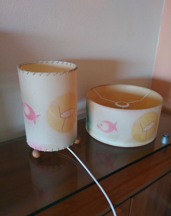 Conjunto candeeiros criança