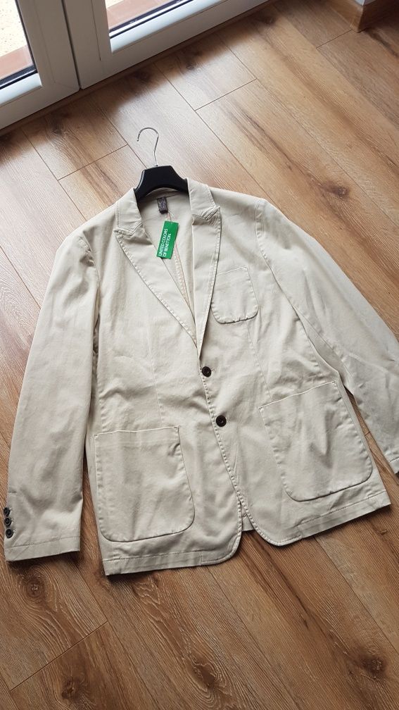 United Colors Of Benetton kurtka marynarka męska blazer bawełna XL 54