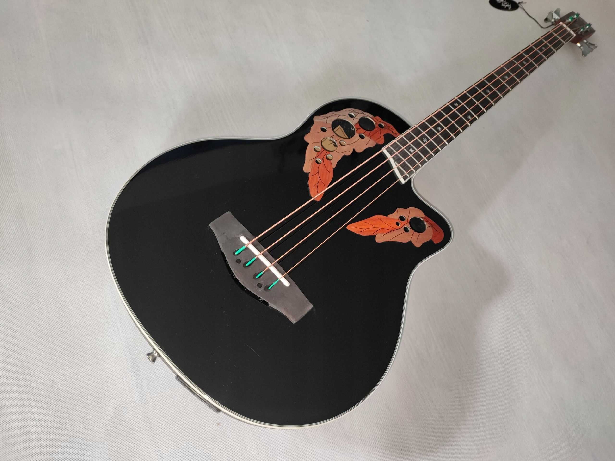 Harley Benton HBO-850 BK BAS gitara basowa elektroakustyczna