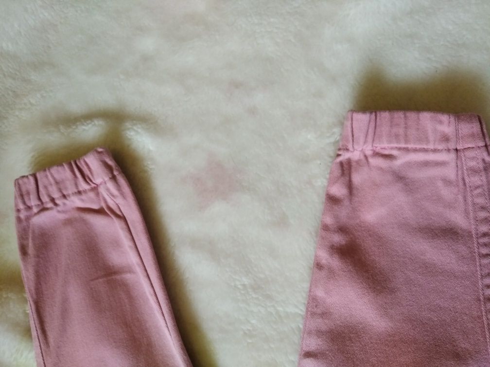 Spodenki jeansowe różowe na 80 cm Coccodrillo dziewczęce