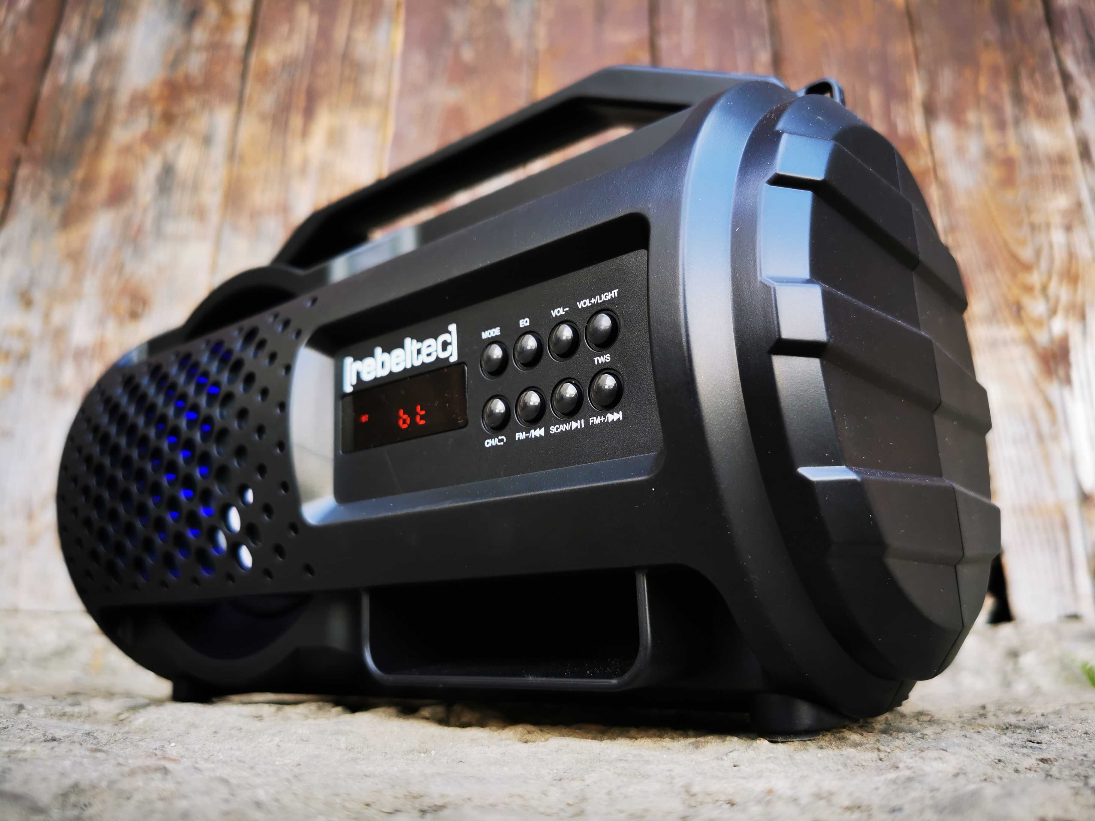 BOOMBOX Głośnik BLUETOOTH Radioodtwarzacz MP3 USB Subwoofer Budowlane