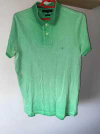 #Koszulka polo w kolorze zielonym#M# stan dobry# Tommy Hilfiger