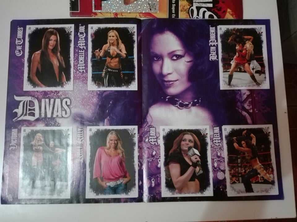 Caderneta Www Rivals & Cartas WWE & Body Blow...