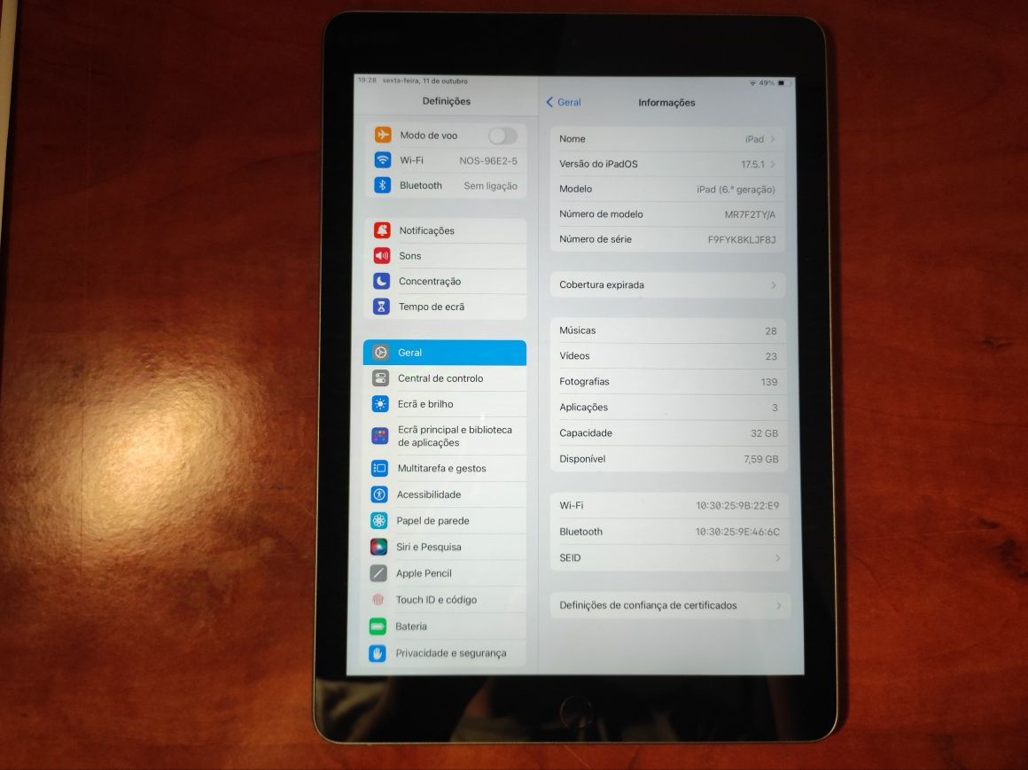 iPad 6a geração (2018)