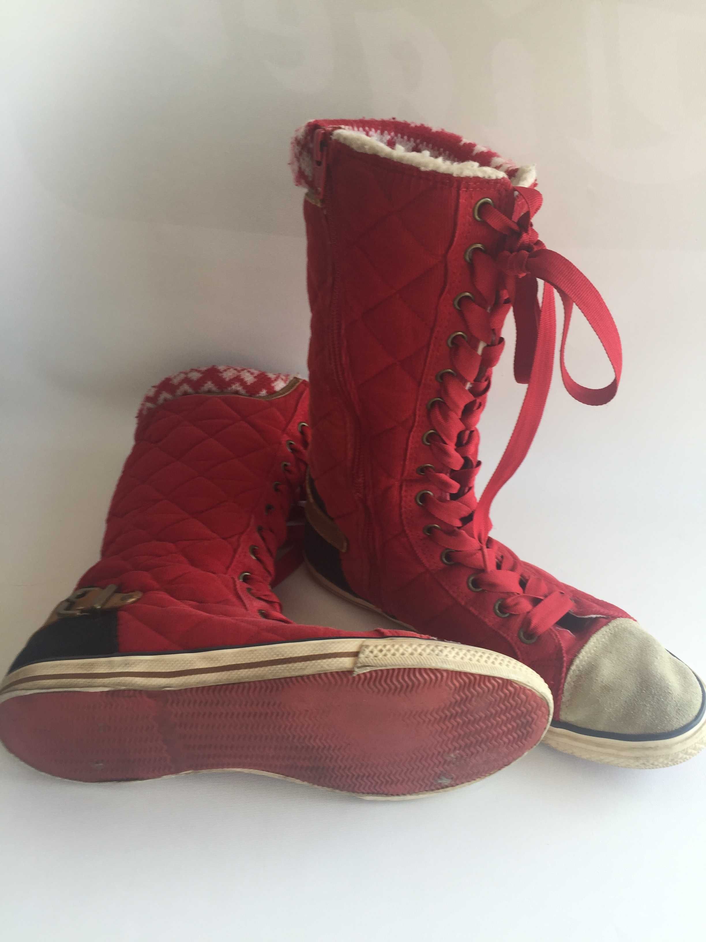 Sapatilhas Botas Vermelhas – Tam 38 - Pouco uso