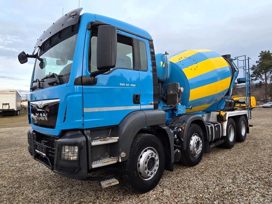 MAN TGS 32.400 / 8X4 / GRUSZKA / STETTER / 9m3 / MANUAL