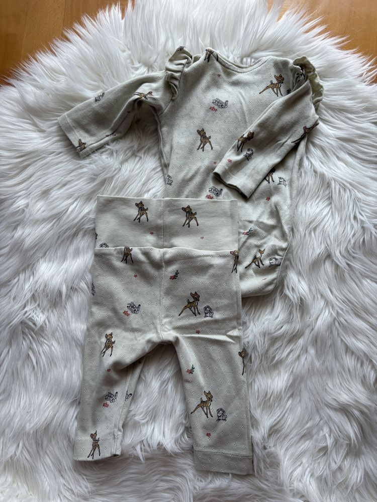 Komplet niemowlęcy body i spodenki H&M