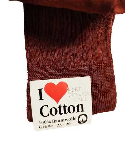 Гольфи I love Cotton р. 23-26, коричневий, бавовна, шкарпетки чоловічі