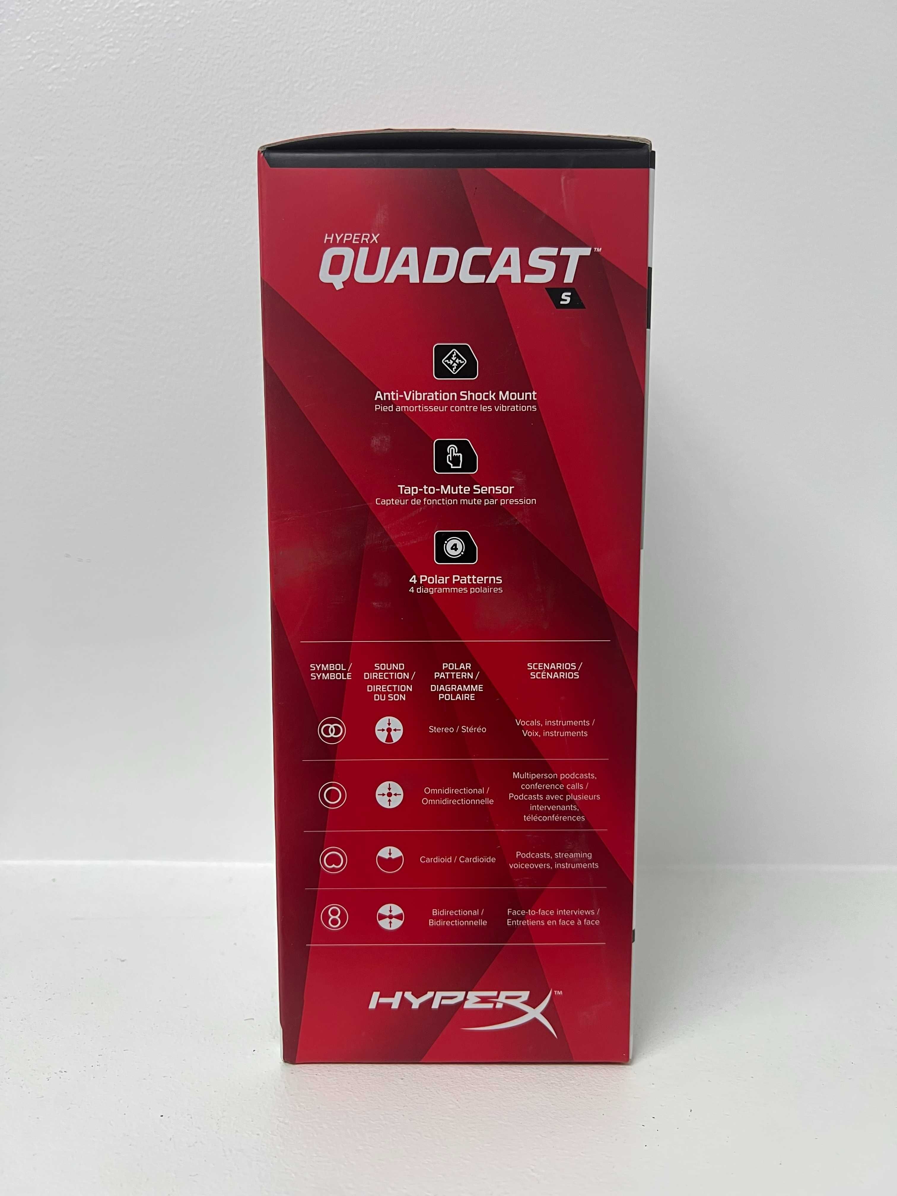 Мікрофон HyperX QuadCast S White (519P0AA)