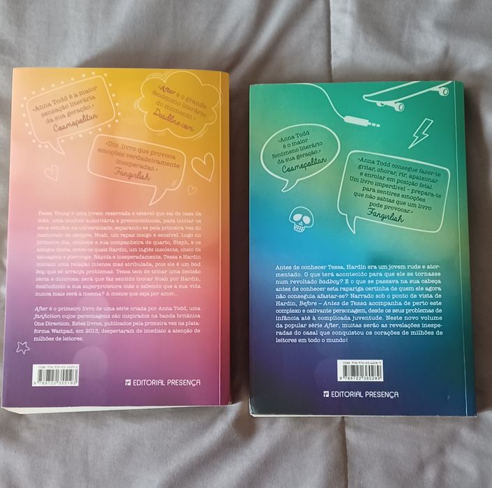 "After" e "Before" de Anna Todd