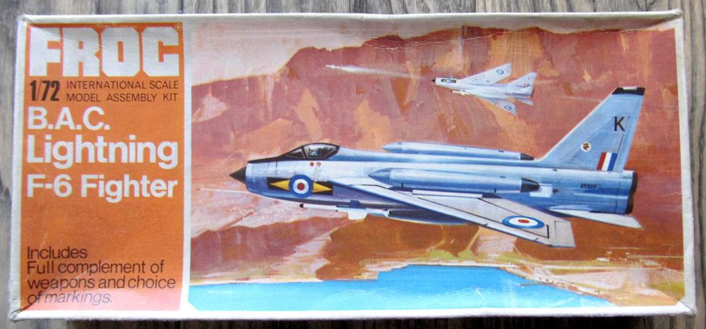 B.A.C. Lightning F - 6 , 1:72, Frog, vintage, UNIKAT