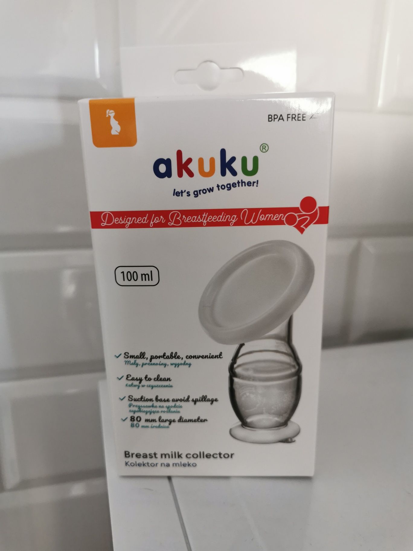 Kolektor pokarmu mleka odciągacz laktator magiczna butelka Akuku