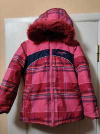 Курточка зимова на дівчинку 5-7 років, 116-128