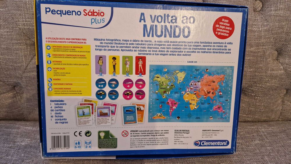 Jogo de tabuleiro - A volta ao mundo