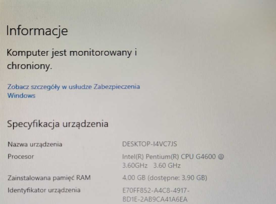 Nowy Komputer PC 3.6Ghz, MSI B250M PRO-VDH, 4Gb DDR4, 1TB Okazja