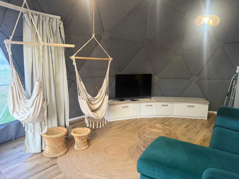 Glamping marki Polidomes kopuła mieszkalna namiot sferyczny Luksusowy