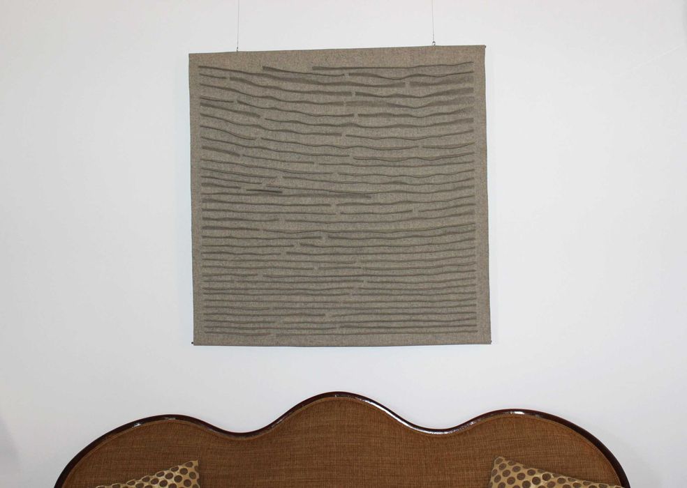 Painel "Terra" em burel. Atelier de Burel