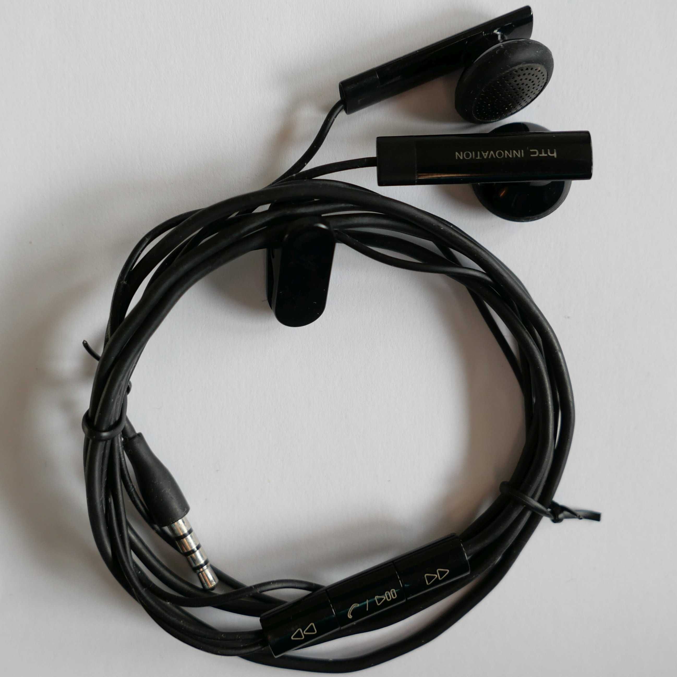 Słuchawki przewodowe HTC czarne