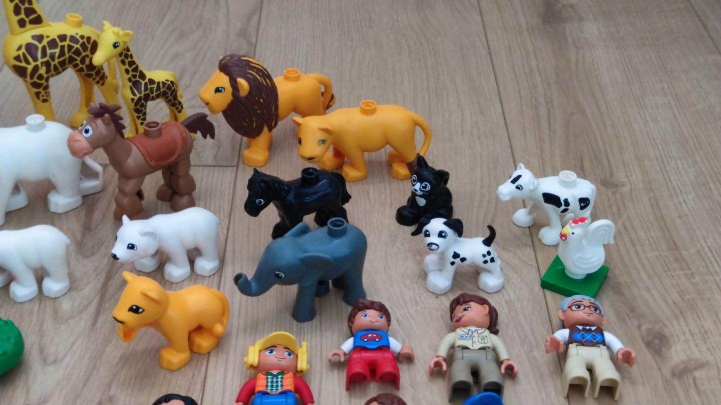 LEGO Duplo figurki ludziki zwierzeta zestaw