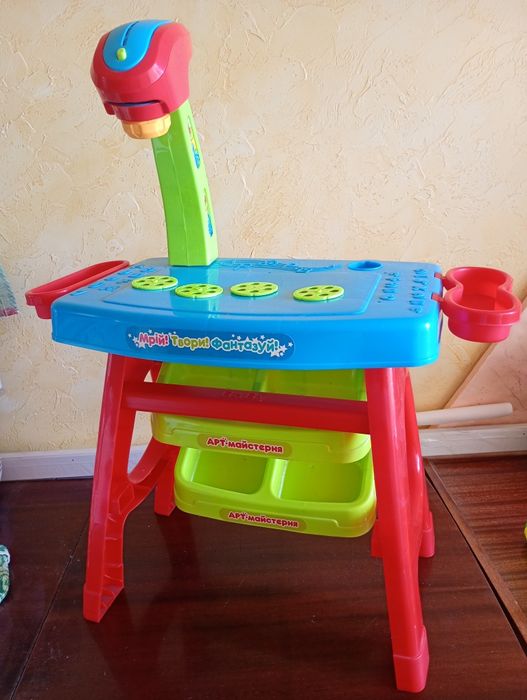 Столик Limo Toy Проектор для рисования, мелки, слайды, свет