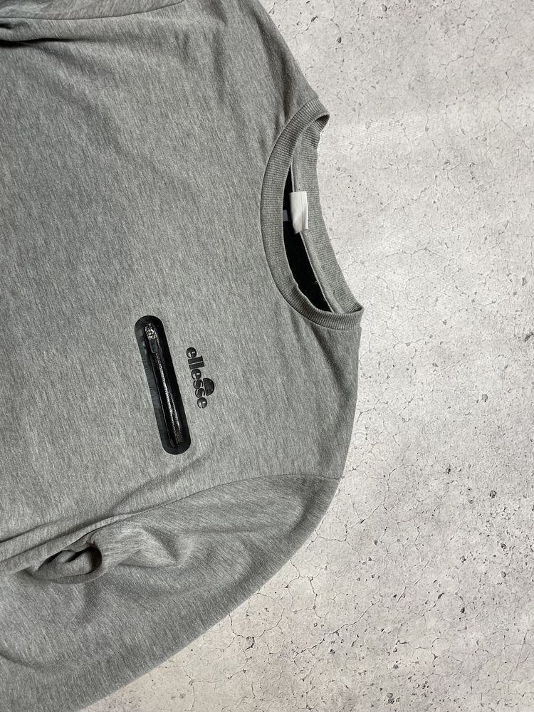 Мужская Кофта Свитшот Ellesse Оригинал M-L Tech Fleece С Лампасами