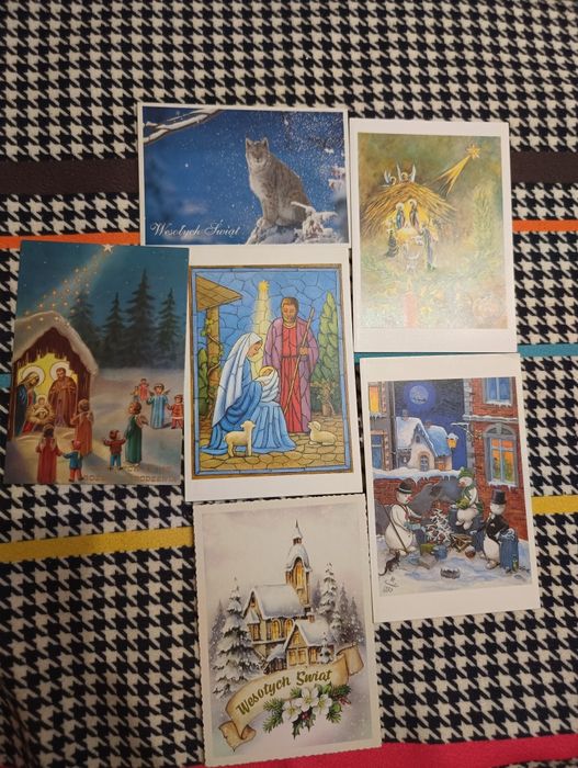 Pocztówki świąteczne lata 90 te