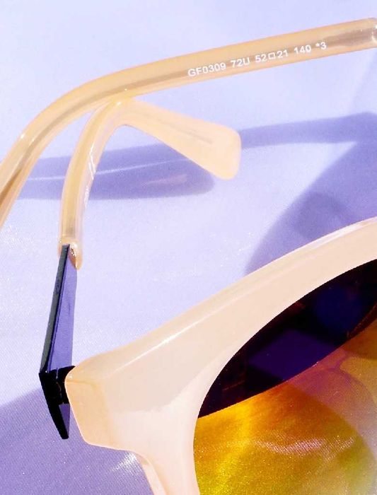 Okulary przeciwsłoneczne GUESS GF0309 72U sunglasses kocie cieliste