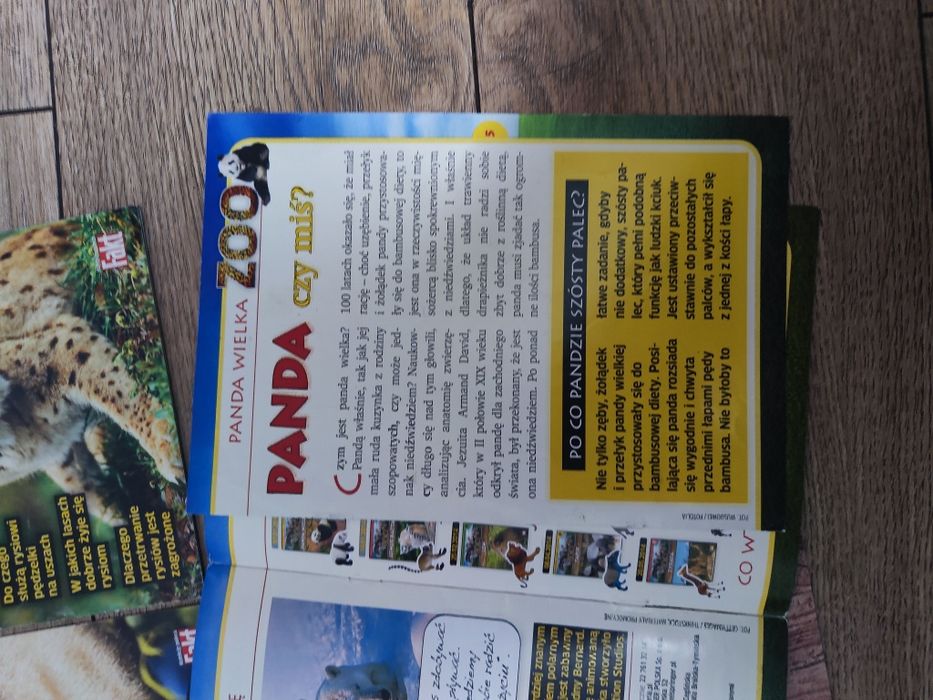 Gazetki kolekcjonerskie Fakt Zoo cz. 1, 5, 12, 13