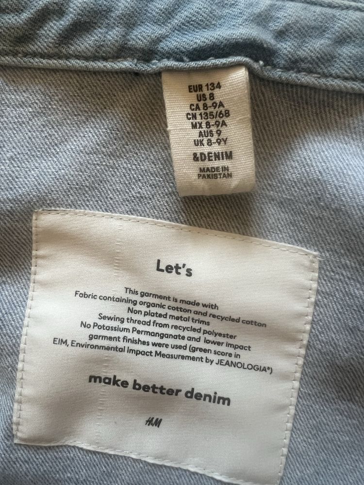 Джинсовий піджак-рубашка H&M