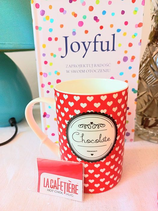 Kubek czerwony serduszko La Cafetiere