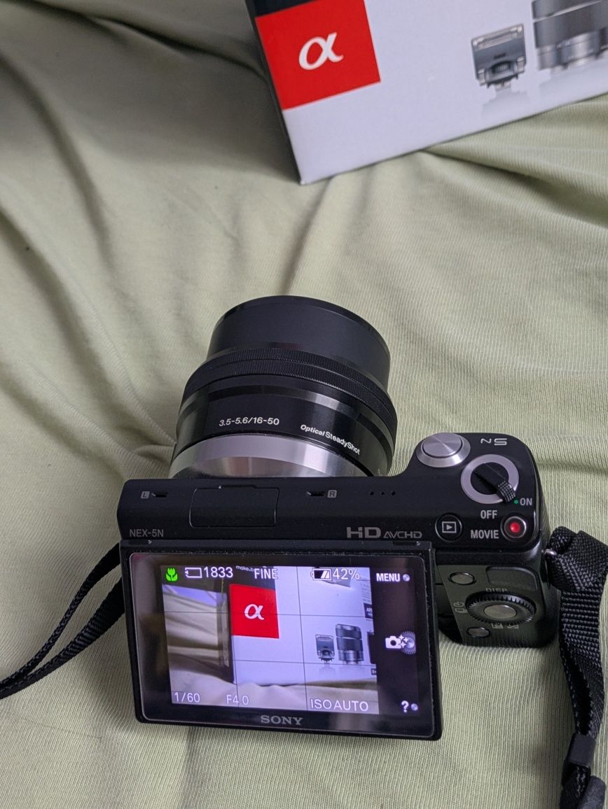 Sony NEX-5N jak nowy 2,2K zdjęć ZESTAW