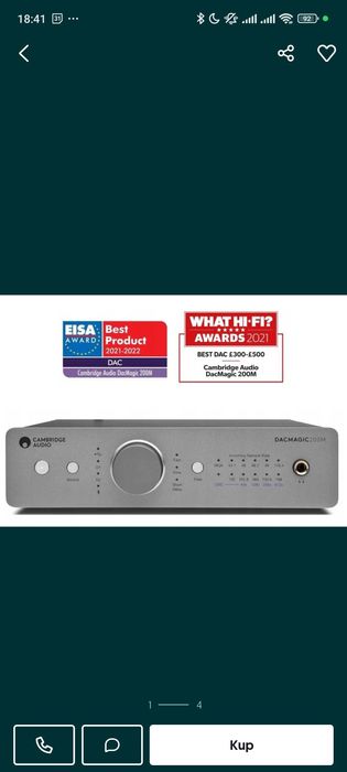 Cambridge Audio DacMagic 200M na gwarancji, wyjścia zbalansowane XLR