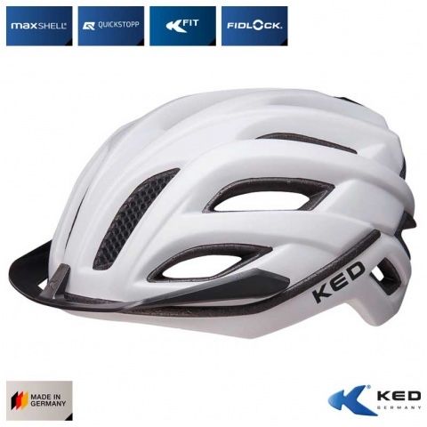 Kask rowerowy KED CHAMPION VISOR Szary MTB "M" (52-57cm)