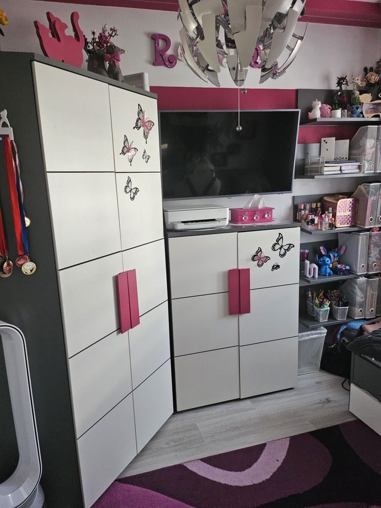 Zestaw mebli libelle agata meble lóżko, biurko, rogowa szafa