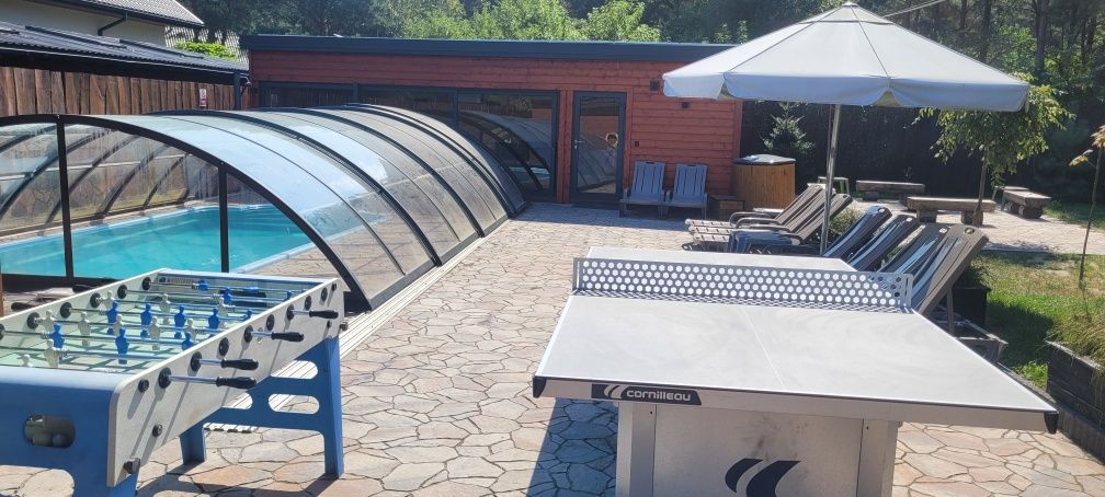 Domki pod Sosnami PREMIUM Jacuzzi  Basen Sauna DUŻA WIATA Radawa