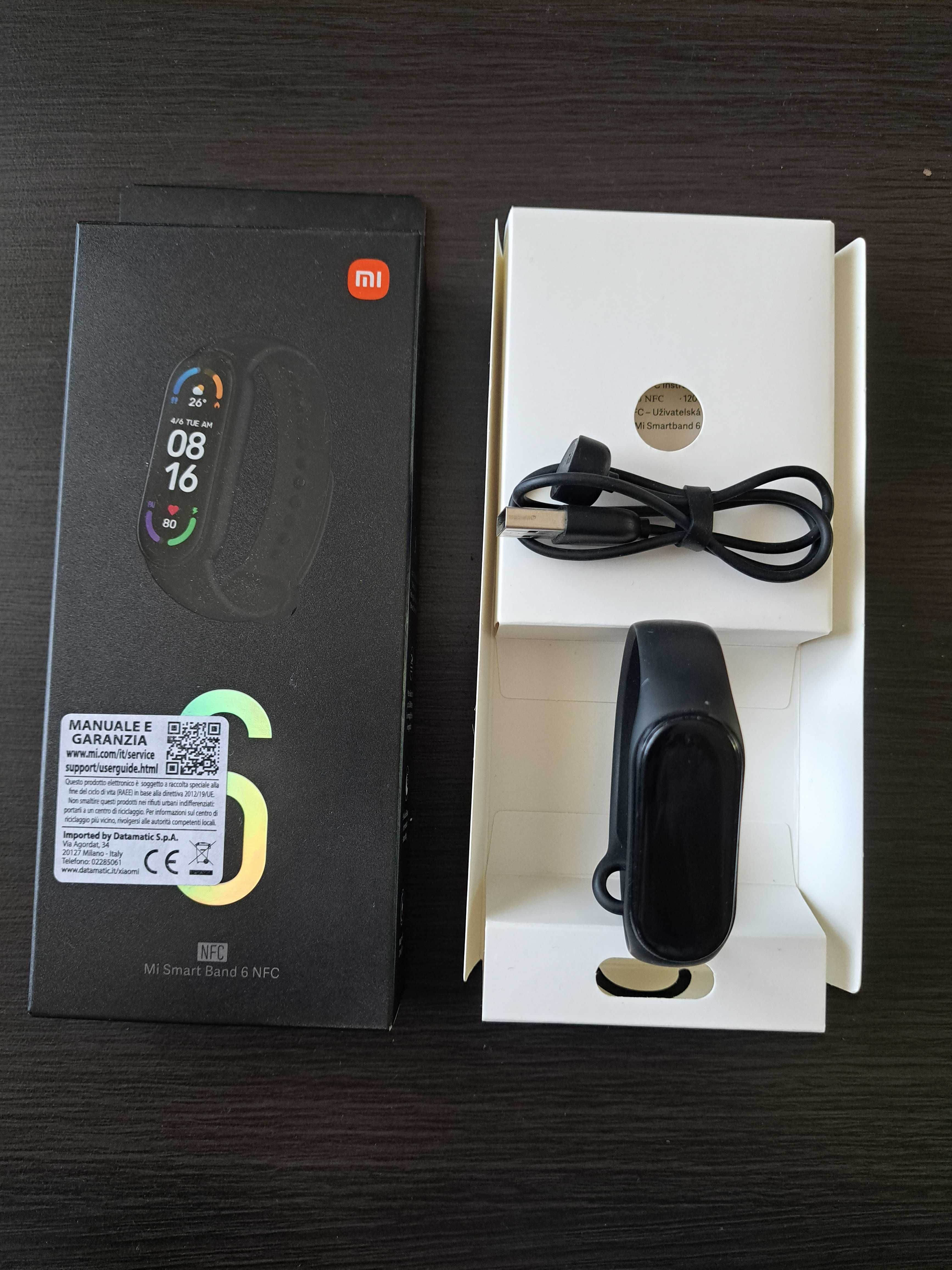 Smartband Xiaomi Mi Band 6 NFC czarny